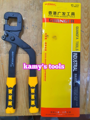 Kìm đột lỗ kim loại tôn nhôm mỏng 0.5mm-0.8mm 12 inch 300mm Guangfa 112012