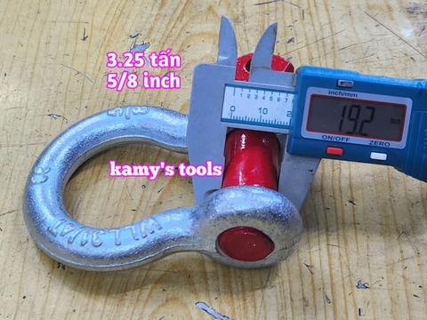 Ma ní omega chốt vặn ren 3.25 tấn 5/8 inch đường kính ty ren 19mm