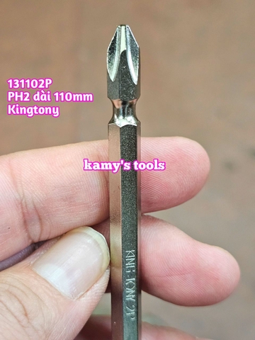 Mũi bắn vít bake 2 đầu PH2 dài 110mm Kingtony 131102P