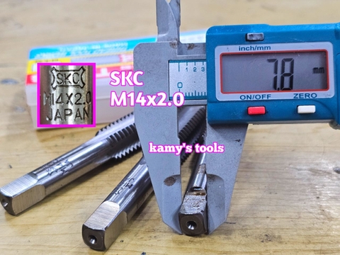Bộ taro ta rô SKC nhật 3 mũi M14x2.0 dài 87mm đầu vuông 8mm