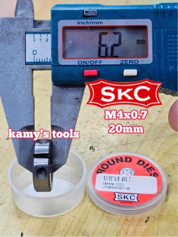 Bàn ren SKC M4x0.7 (4x0.7) đường kính 13/16 inch 20mm SKC-432004A