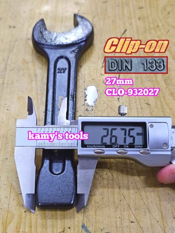 Cờ lê miệng đóng 27mm DIN133 Clip-On CLO-932027