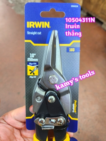 Kéo cắt tôn Irwin 10 inch 250mm mũi thẳng model 10504311N