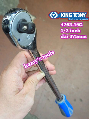 Cần tuýp siết tự động 1/2 inch Kingtony 4762-15G dài 15 inch 375mm 32 răng