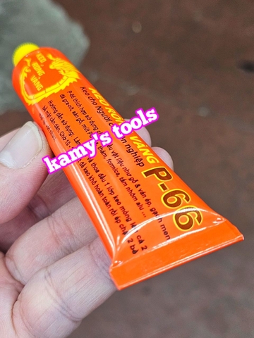 Keo Rồng Vàng P-66 dạng tuýp 25g dán gỗ, ván ép, gạch men, đá granit, sàn gỗ, mút PU, da, thảm, formica, tấm nhôm alu