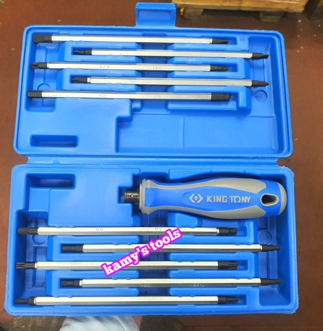 Bộ tua vít 2 đầu hệ mét 11 chi tiết hệ mét Kingtony model 32518MR