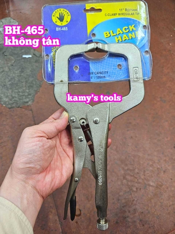 Kìm bấm chết miệng chữ C gật gù Black Hand BH-470 và BH-465 dài 11 inch 275mm mở miệng 96mm
