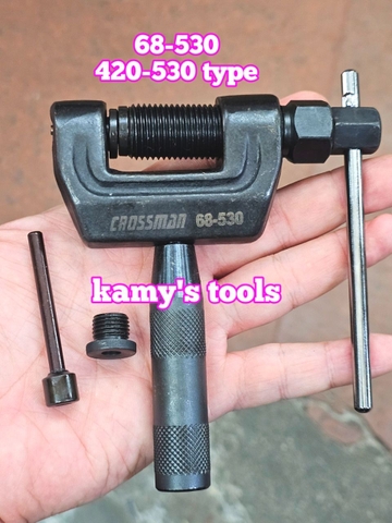 Cảo tháo mắt sên xe gắn máy Crossman model 68-530 type 420-530, cảo sên xe, vam đột xích, cắt xích