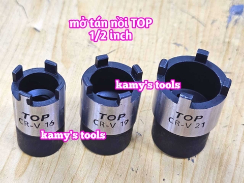 Dụng cụ mở tán nồi côn xe gắn máy 1/2 inch TOP 16mm 19mm 21mm đầu tuýp đầu khẩu mở nồi côn