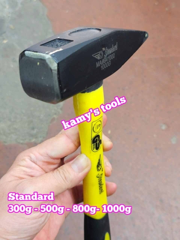 Búa đầu vuông dẹp cán cao su Standard 300g 500g 800g 1000g MA#940300 MA#940500 MA#940800 MA#941000