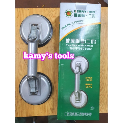 Hít kính hít gạch hít sàn 2 chân 2 chạc 3 chân 3 chạc, hút kính Berry Lion 110801003 và 110801002