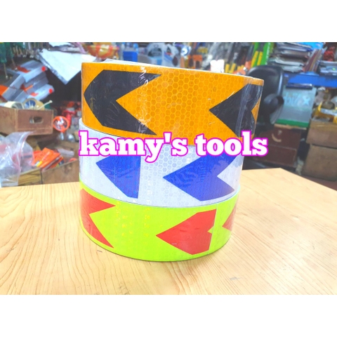 Băng keo phản quang 3M hình mũi tên bản 5cm dài 50m (1 cuộn)