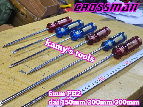 Tua vít bake dẹp 6mm PH2 Crossman dài 150mm 200mm 300mm 45-635 45-615 45-640 45-620 45-650 45-630