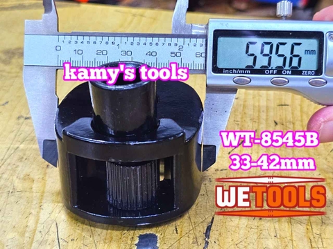Vam cảo rotuyn lái trong tháo lắp thanh lái trong dạng con lăn Wetools WT-8545B mở từ 33-42mm