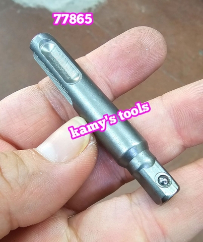 77865 Bộ 3 đầu chuyển khoan đuôi chuôi chân gài 4 rãnh sds plus sang bắn tháo mở bulong tuýp 1/4 3/8 1/2 inch Tolsen