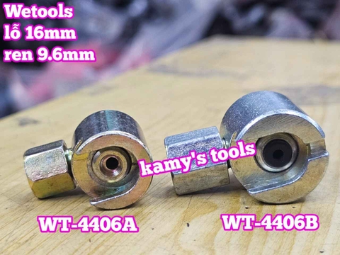 Đầu bơm mỡ gài 16mm răng 9.6mm Wetools WT-4406A và WT-4406B