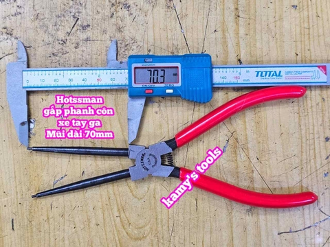 Kìm phe gắp phanh côn xe tay ga bi 6902 Hotssman 9 inch 225mm mũi dài 70mm