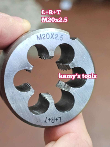 Bàn ren M20x1.5 M20x2.5 L+R+T (LRT) dụng cụ tạo ren ngoài bulong