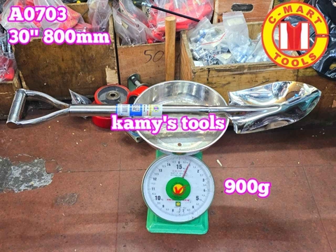 Xẻng làm vườn inox 30 inch 800mm C-Mart A0703