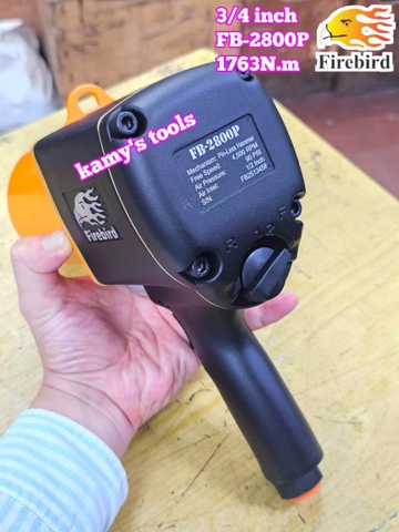 Máy vặn ốc siết tháo mở bulong hơi khí nén Firebird 3/4 inch 1763Nm FB-2800P