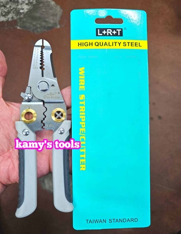 Kìm tuốt dây điện đa năng cắt tuốt uốn dây kìm bấm cos L+R+T dài 190mm