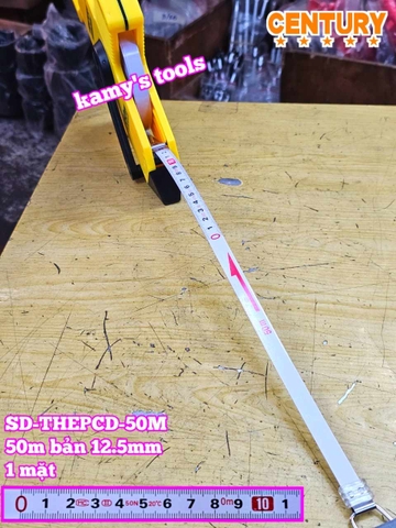 Thước cuộn thép thước kéo có tay cầm 50M Century SD-THEPCD-50M