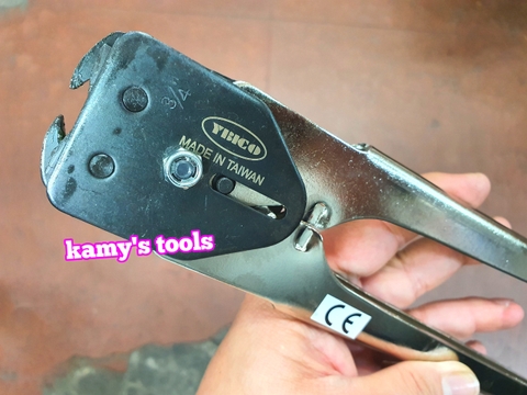Kìm bấm kẹp bọ đai sắt đai thép 1 chấu 19mm C3156 Ybico chính hãng