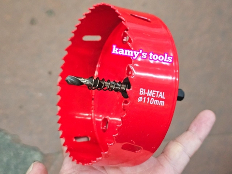 Mũi khoét lỗ tròn đa năng, mũi khoét sắt, mũi khoét gỗ HSS Bi Metal 85mm 90mm 95mm 100mm 110mm 120mm 130mm 140mm