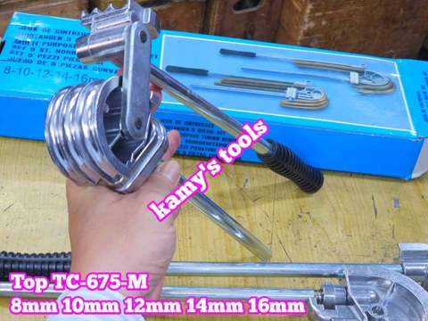 Dụng cụ uốn ống đồng mỏng Top TC-675-M cỡ 8mm 10mm 12mm 14mm 16mm gồm 2 chi tiết