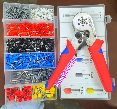 KÌm bấm cos lục giác HSC8 6-6A Vnimax Contact pin tròn rỗng tự điều chỉnh chính hãng