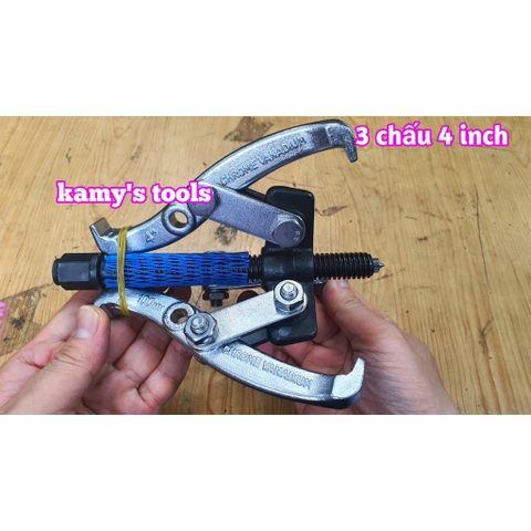 Cảo 3 chấu 4 inch Wetools Chrome Vanadium, Vam 3 chấu 4 inch