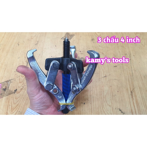 Cảo 3 chấu 4 inch Wetools Chrome Vanadium, Vam 3 chấu 4 inch