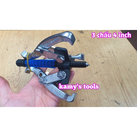 Cảo 3 chấu 4 inch Wetools Chrome Vanadium, Vam 3 chấu 4 inch