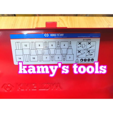 Bộ Đầu Tuýp Lục Giác 9 Chi Tiết Kingtony 4110pr