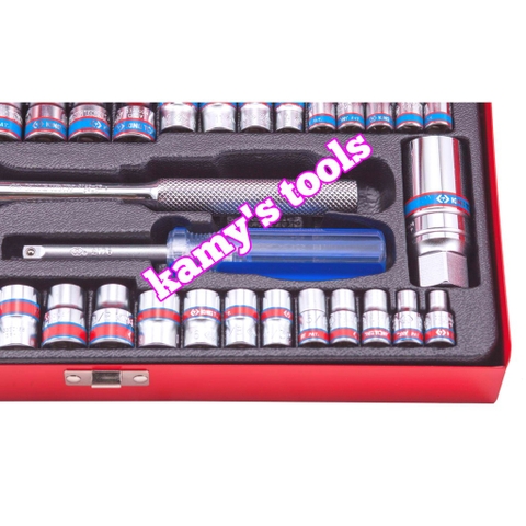 Bộ tuýp Kingtony 39 chi tiết 5032CR 1/4 inch và 3/8 inch