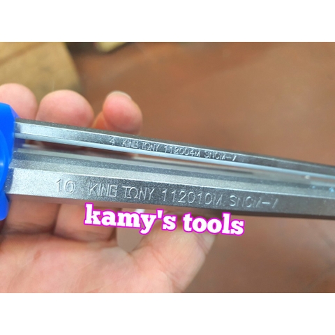 Bộ lục giác bi và bông Kingtony 9 cây (tặng kèm bút) 20109MR và 20319PR