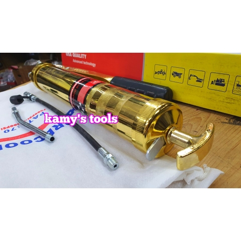 SÚNG BƠM MỠ PRECOOL 600CC 2 XY LANH T0828 (BƠM MỠ, SÚNG BƠM MỠ, TAY BƠM MỠ)