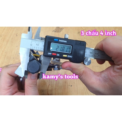 Cảo 3 chấu 4 inch Wetools Chrome Vanadium, Vam 3 chấu 4 inch