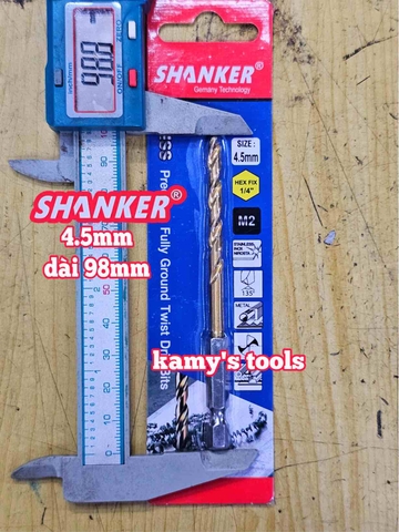 Mũi khoan sắt chuôi lục giác Shanker 2mm 2.5mm 3mm 3.2mm 4mm 4.2mm 4.5mm 5mm