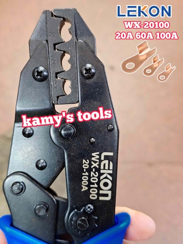 Kìm bấm cos 6-25mm2 20A 60A 100A WX-20100 Lekon dài 9 inch 235mm
