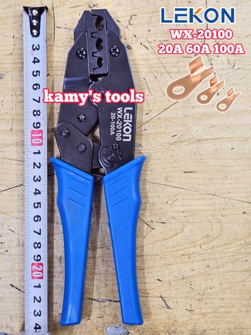 Kìm bấm cos 6-25mm2 20A 60A 100A WX-20100 Lekon dài 9 inch 235mm