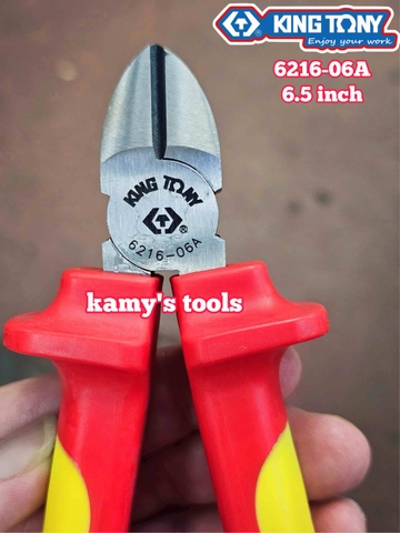 Kìm cắt cách điện 1000V Kingtony 6 inch model 6216-06A