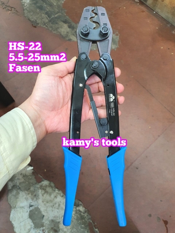 Kìm Bấm Cos 25mm Fasen Hs-22 5.5-22mm2