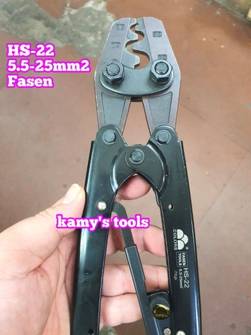 Kìm Bấm Cos 25mm Fasen Hs-22 5.5-22mm2