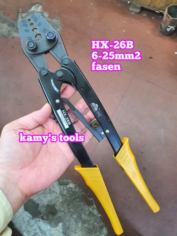 Kìm Bấm Cos Lục Giác Hx-26b Fasen, Kềm bấm cos