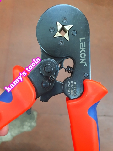 Kìm bấm cos pin tròn rỗng Lekon HSC8 6-4 và HSC8 6-6A