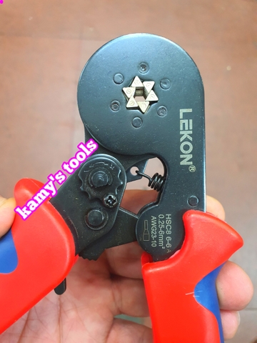 Kìm bấm cos pin tròn rỗng Lekon HSC8 6-4 và HSC8 6-6A