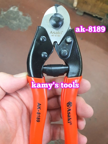Kìm Cắt Cáp Thép 200mm Asaki Ak-8189, Kiềm Cắt Cáp Thép