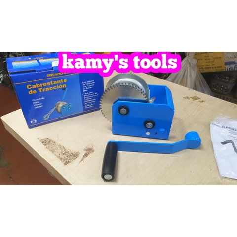 Tời Quay Tay 2 nhông 907kg 2000lbs Hw2000 Cáp 7.6 Mét, Tời Cáp