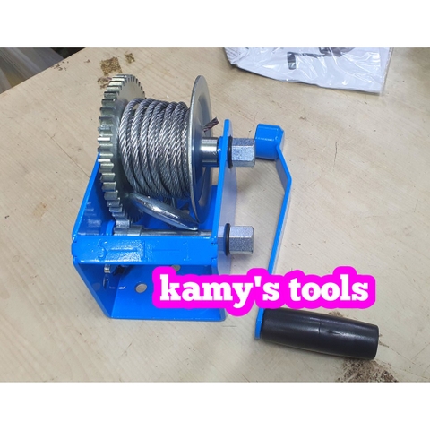 Tời Quay Tay 2 nhông 907kg 2000lbs Hw2000 Cáp 7.6 Mét, Tời Cáp